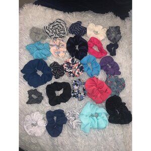 Hair Scrunchie Tie Color Assorted Bundle Set of 25